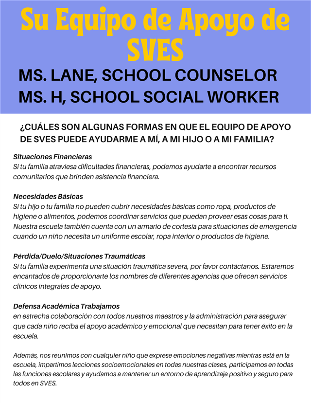 Counseling services overview (Spanish) Counseling services overview (Spanish)